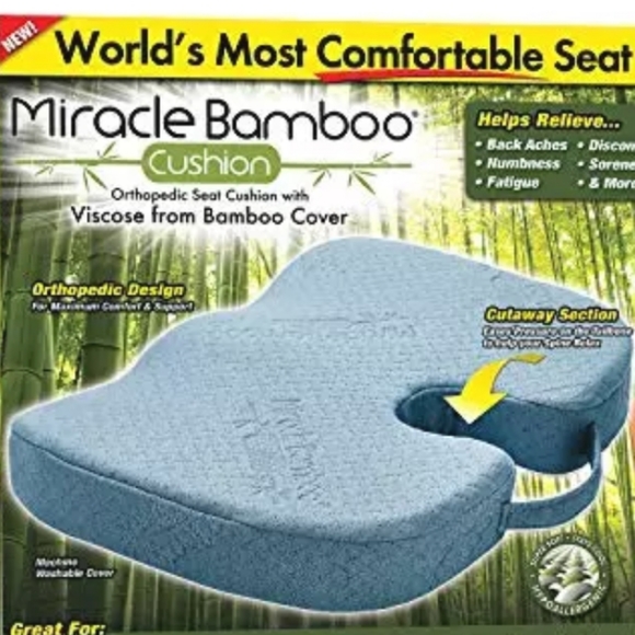 Ontel Other New Miracle Bamboo Cushion Orthopedic Memory Foam